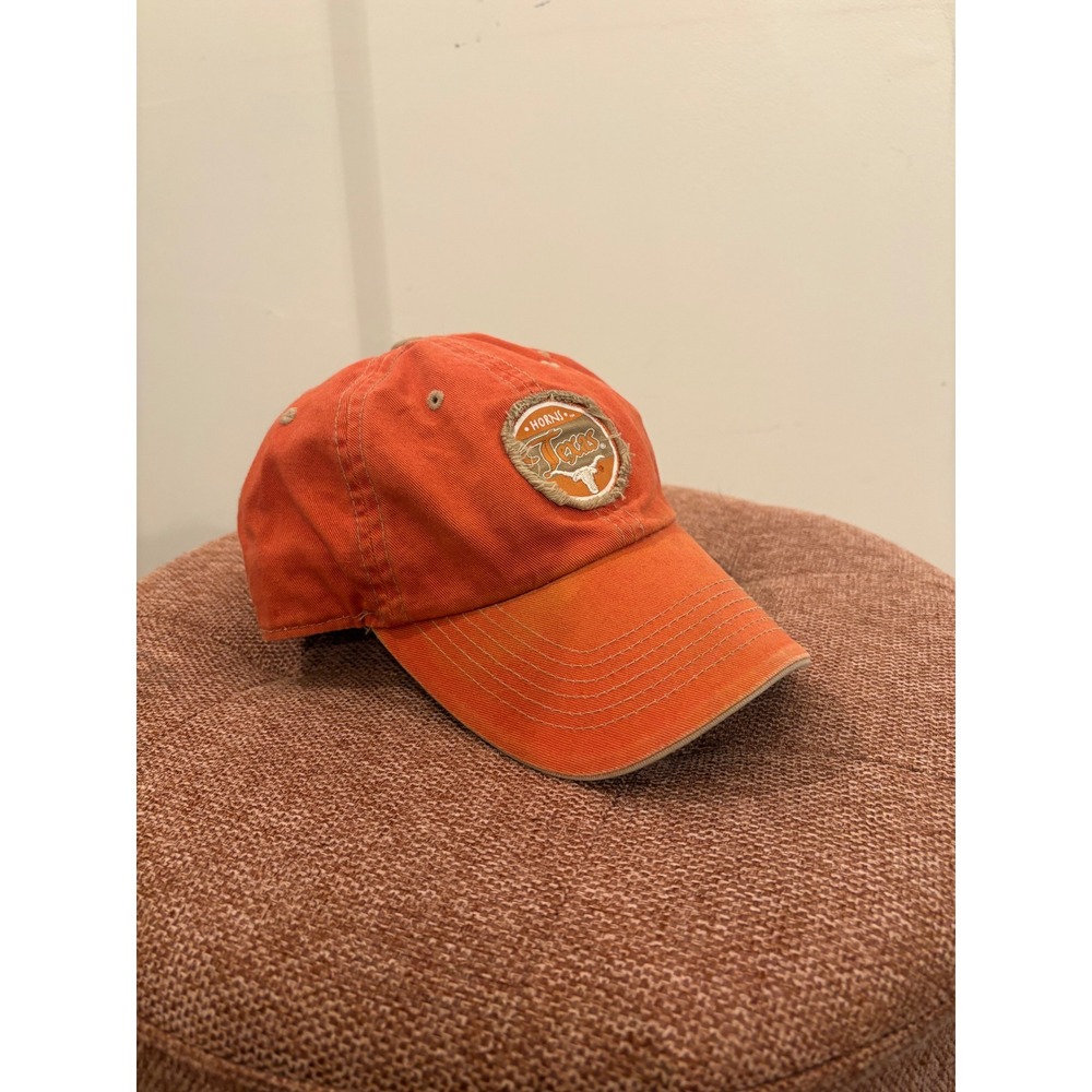 Texas Longhorns Hat Mens Burnt Orange Adjustable Distressed Patch Baseball Cap